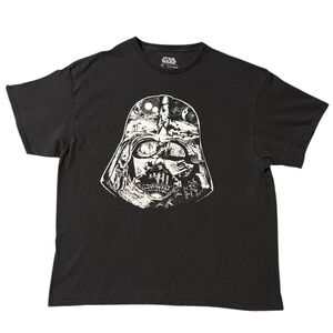 Star Wars Black Tee with Darth Vader Graphic